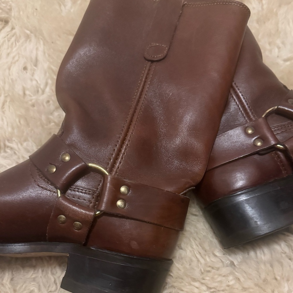 Vintage “Sears” leather boots in pristine condition! - Picture 4 of 9